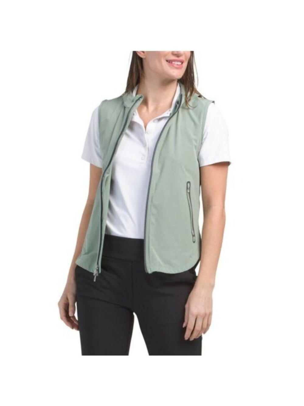 Peter Millar Hooded Vest Thyme Green Activewear NWT Size Small New with tag - Picture 2 of 4